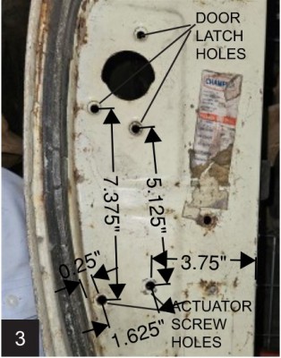 Vacuum Door Lock Actuator Hole Locations/Dimensions
