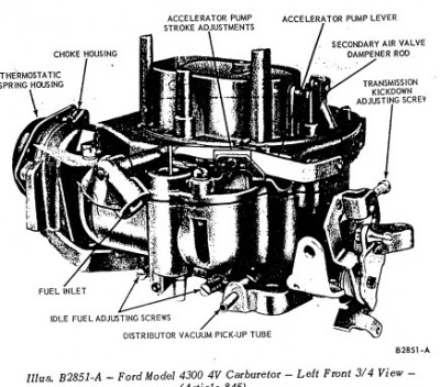 Left Front view of Autolite 4300 (TSB 42 - Jul 15, 1966)