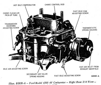 Right Rear view of Autolite 4300 (TSB 42 - Jul 15, 1966)