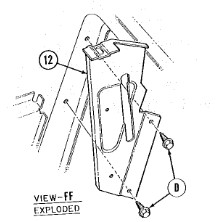 Left Side Radiator Air Deflector-Shield (from 1965 T-bird Body Assembly Manual)