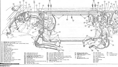 64 Front Crossmember Wiring (from 1964 T-bird Electrical Assembly Manual)