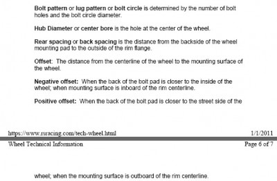 Wheel Terminology